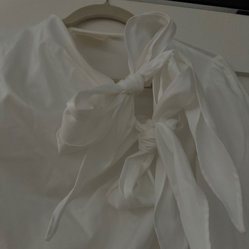 Anthropologie Double bow blouse